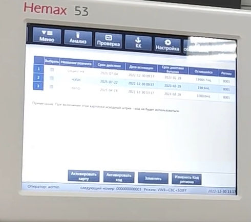 Гематологический анализатор Hemax 53